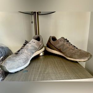 New Balance Grey Suede 696 Sneaker (size 8.5)